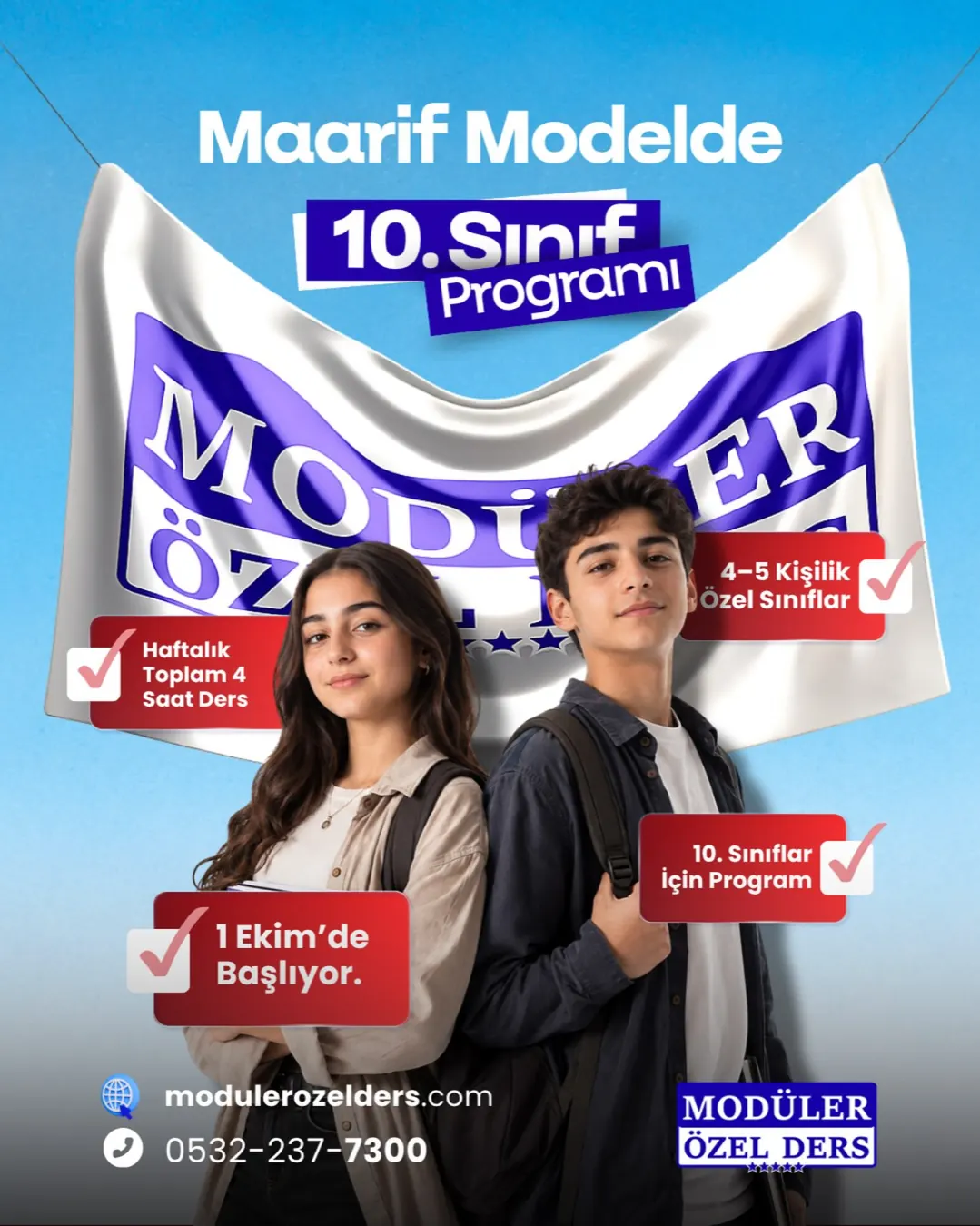 Modüler Özel Ders — Maarif modeli 10. sınıf programı duyuru postu