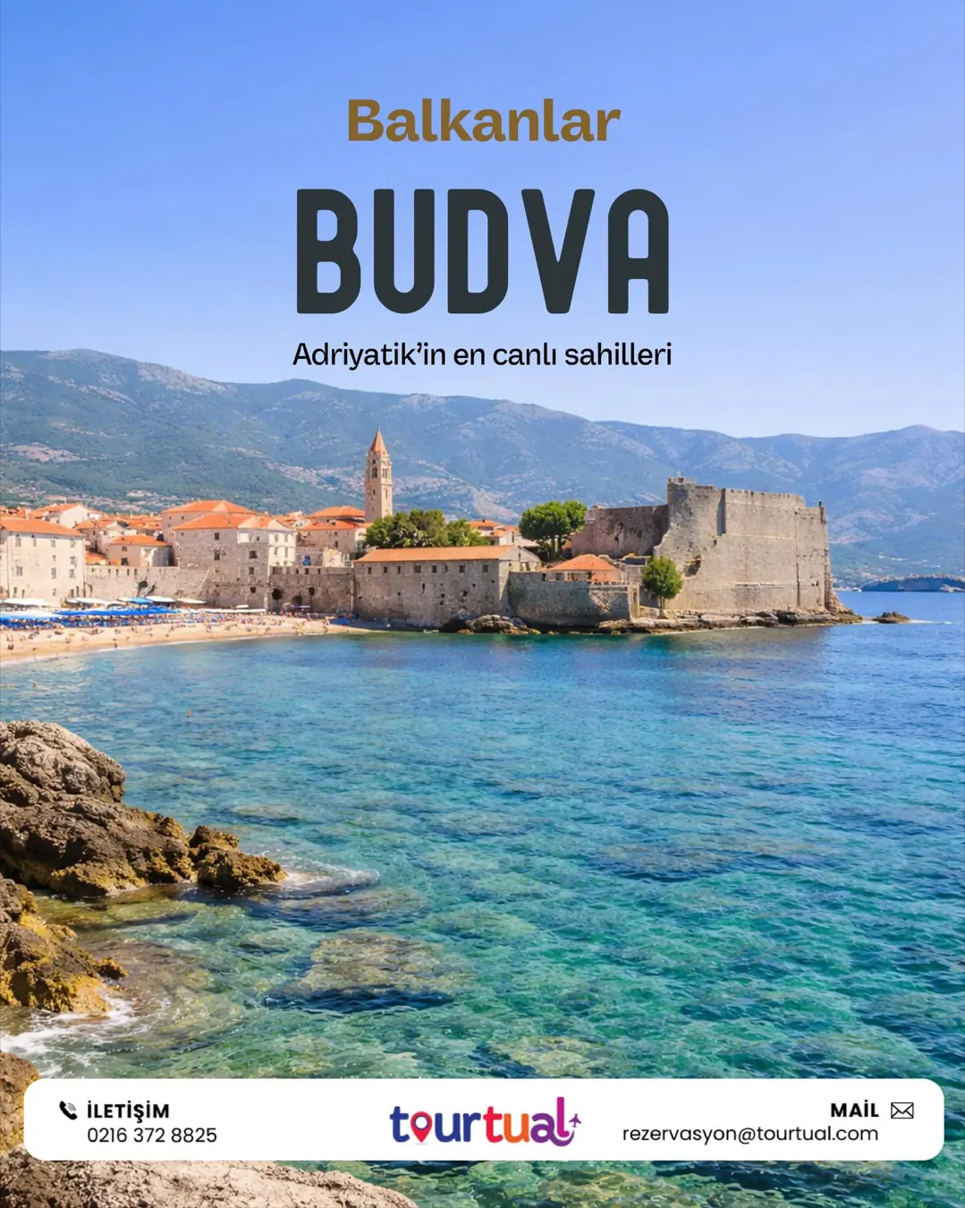 Tourtual — Karadağ Budva turu tanıtım postu