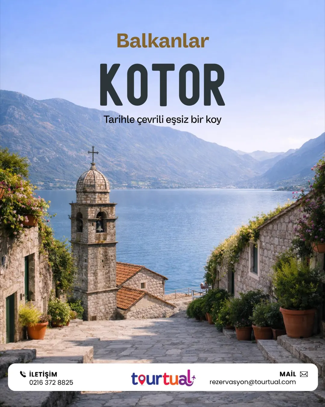 Tourtual — Karadağ Kotor turu tanıtım postu
