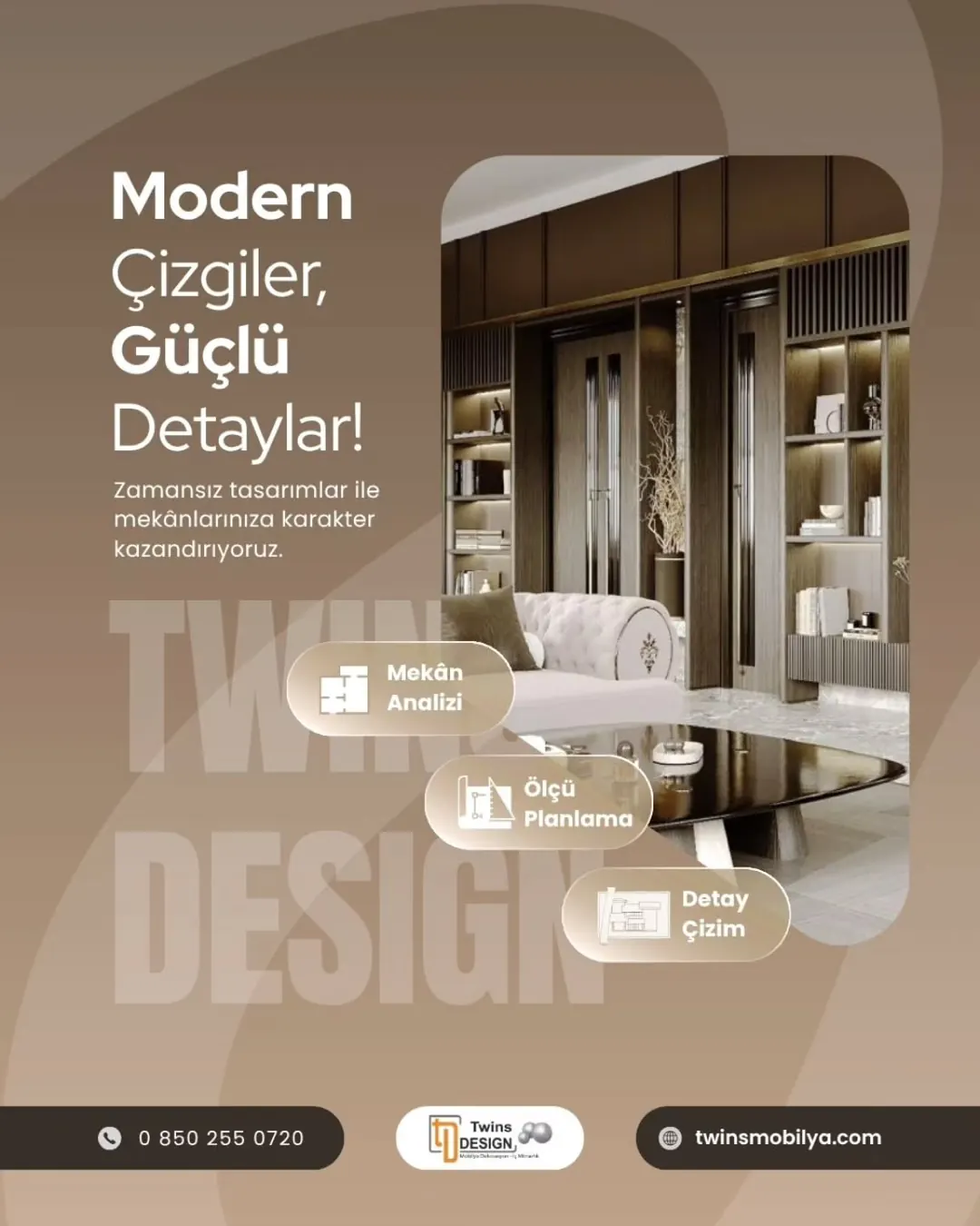 Twins Design — Mekân analizi ve detay çizim hizmetlerini anlatan post