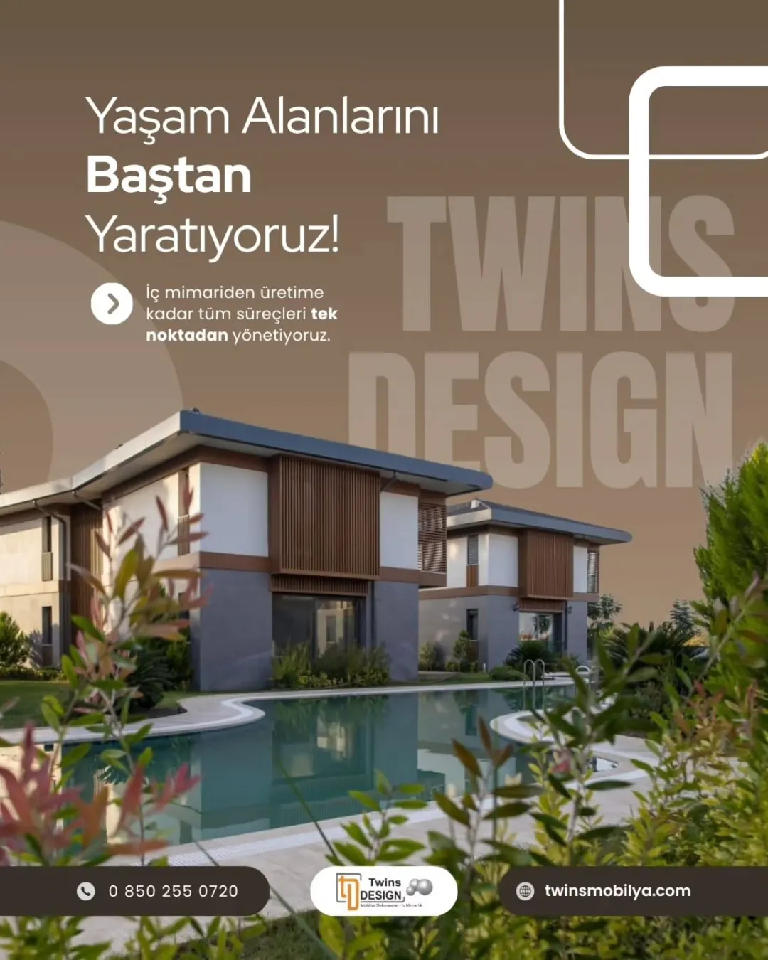 Twins Design — İç mimariden üretime uzanan süreci anlatan kurumsal post